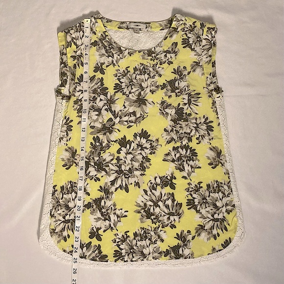 ⭐️ J Crew Silk And Cotton Floral Tank Top Size 6 - Picture 7 of 9